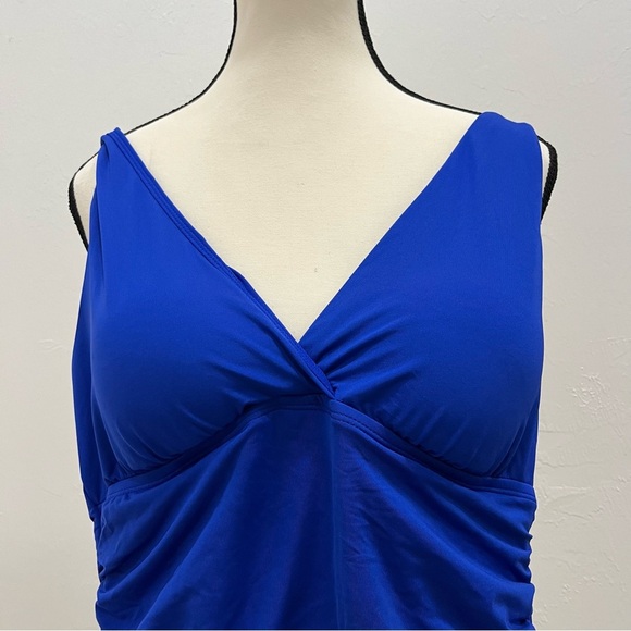 New Jantsen women Blue swimwear size 16 - Picture 2 of 7